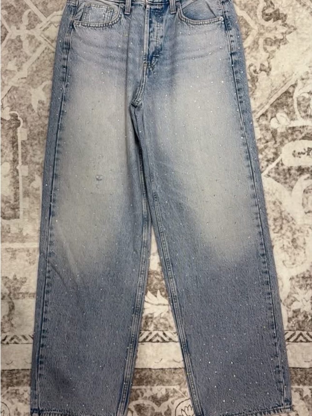 Universal Thread Light Blue Speckled Boyfriend Jeans